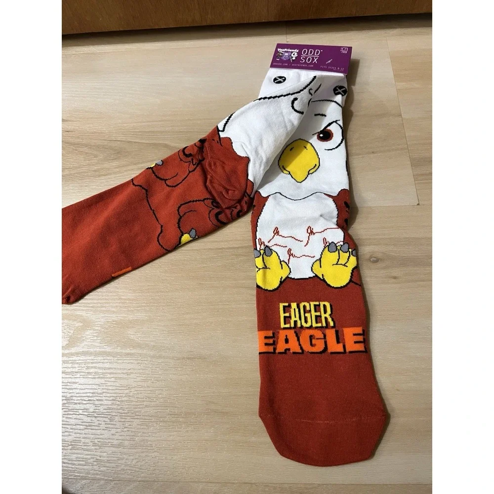 Odd Sox x VeeFriends Eager Eagle Novelty Crew Socks Size 8-12 NWT Gary Vee